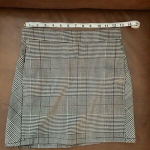 Black and White Mini Skirt